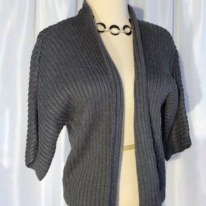 💲🔟 Worthington Charcoal Open Front Cardigan